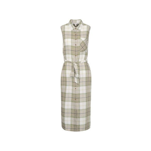 Barbour Abito midi Abito Donna Agnes midi misto lino 8 P25 - BARBOURLDR0890 - GN31 - 8 - Francavilla Moda